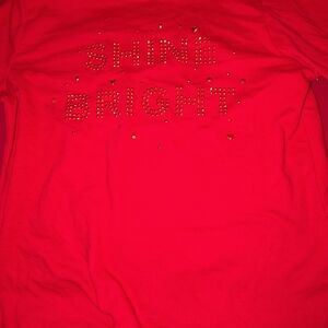 Red 'Shine Bright' T-Shirt